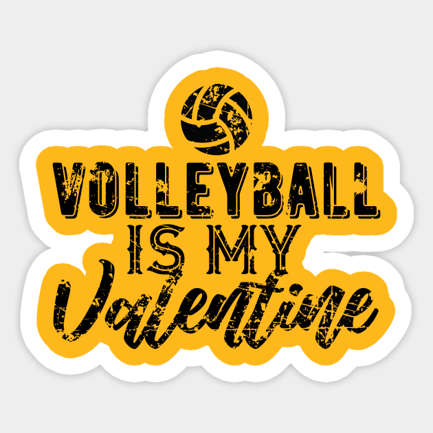 Volleyball is My Valentine Gift Sticker by DimDom